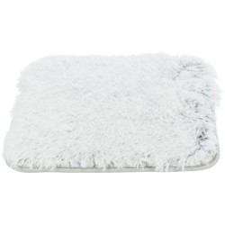 Harvey, mata, dla psa/kota, na półki, prostokątna, biało-czarna, poliester, 33 x 38cm