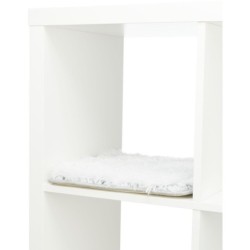 Harvey, mata, dla psa/kota, na półki, prostokątna, biało-czarna, poliester, 33 x 38cm