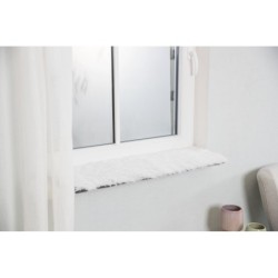 Harvey, mata, dla psa/kota, na parapety, prostokątna, biało-czarna, poliester, 90 x 28cm