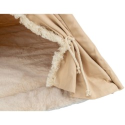 Boho Tipi, legowisko zamknięte, dla psa/kota, beż, 55 x 65 x 55 cm