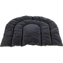 Junior patchwork mata, dla szczeniąt/kociąt, welur, 68 × 62 cm, miętowy/jasnoliliowy/różowy