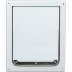 DRZWI WAHADŁOWE DLA PSÓW S-M 19-32mm (BIAŁE)