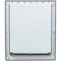 DRZWI WAHADŁOWE DLA PSA M-XL 39-45cm (BIAŁE)