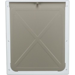 DRZWI WAHADŁOWE DLA PSA M-XL 39-45cm (BIAŁE)