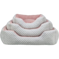 Kaline Mio, legowisko, dla psa/kota, szare/różowe, 50 × 40 cm