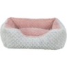 Kaline Mio, legowisko, dla psa/kota, szare/różowe, 65 × 50 cm