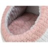 Kaline Mio, legowisko zamknięte, dla psa/kota, szare/różowe, 35 x 26 x 41 cm