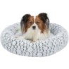 Mila, legowisko, dla psa/kota, biało/szare, owalne, śr. 60 cm