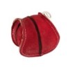 Zabawka, dla psa, piłka skórzana czerwona 8x8 cm
