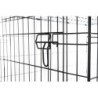 Klatka kennelowa, dla psa, czarna, M: 78 × 62 × 55 cm