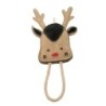 Zabawka, dla psa, skórzana Renifer 16x11 cm + 13 cm lina