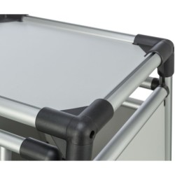 Skrzynia transportowa z aluminium, 55 × 62 × 78 cm