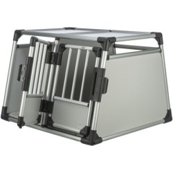 Podwójna skrzynia transportowa, aluminium, 95 × 69 × 88 cm