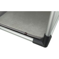 Podwójna skrzynia transportowa, aluminium, 95 × 69 × 88 cm