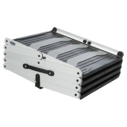 Schodki składane, aluminium, szer:37 cm/wys. do 70 cm/dł:do 160