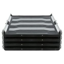 Schodki składane, aluminium, szer:37 cm/wys. do 70 cm/dł:do 160