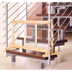 Barierka drewniana, 63-108x50x31 cm