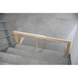 Barierka drewniana, 63-108x50x31 cm