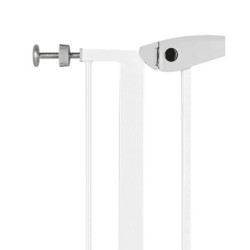 Barierka metalowa, 75–85 × 76 cm, biała