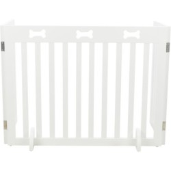 Barierka drewniana, 3-częściowa, 82–124 × 61 cm, biała