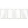 Barierka drewniana, 3-częściowa, 82–124 × 61 cm, biała