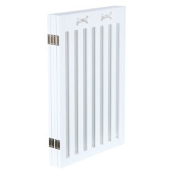 Barierka drewniana, 4-częściowa, 60–160 × 75 cm, biała