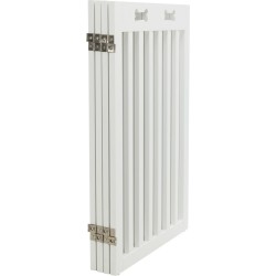 Barierka drewniana, 4-częściowa, 60–160 × 75 cm, biała