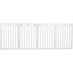 Barierka drewniana, 4-częściowa, 60–160 × 75 cm, biała