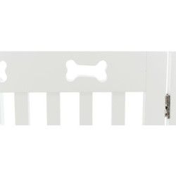Barierka drewniana, 4-częściowa, 60–160 × 75 cm, biała