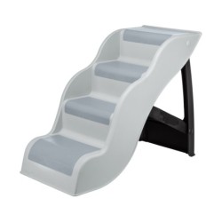 Schody, dla psa/kota, jasnoszare, 38,5 x 60 x 79 cm, do 90 kg