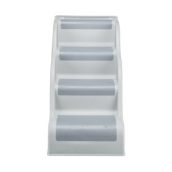 Schody, dla psa/kota, jasnoszare, 38,5 x 60 x 79 cm, do 90 kg