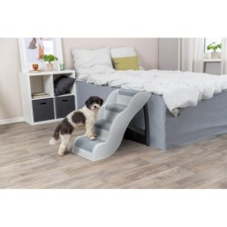 Schody, dla psa/kota, jasnoszare, 38,5 x 60 x 79 cm, do 90 kg