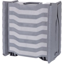 Rampa, składana potrójnie, plastik, 39 × 150 cm, szara