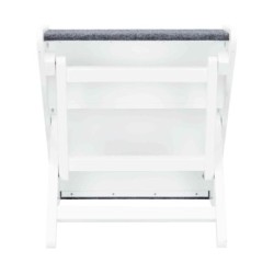 Schody dla zwierząt, z regulacją wysokości, 40 × 67 cm, białe