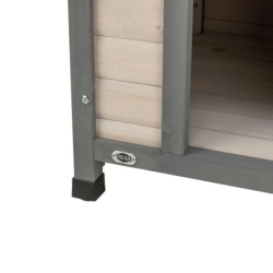 Natura, buda, dla psa, szara, M: 77 × 82 × 88 cm