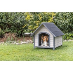 Natura, buda, dla psa, szara, M–L: 83 × 87 × 101 cm