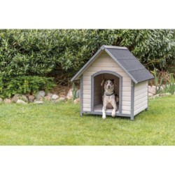 Natura, buda, dla psa, szara, L: 96 × 105 × 112 cm