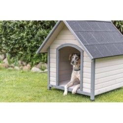 Natura, buda, dla psa, szara, L: 96 × 105 × 112 cm