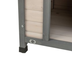 Natura, buda, dla psa, szara, L: 96 × 105 × 112 cm