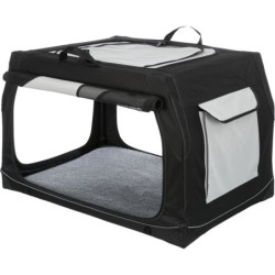 Box transportowy Vario 30, S–M: 76 × 48 × 51 cm, nylon, czarno-szary