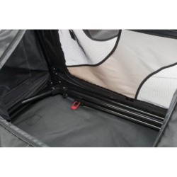 Box transportowy Vario 30, S–M: 76 × 48 × 51 cm, nylon, czarno-szary