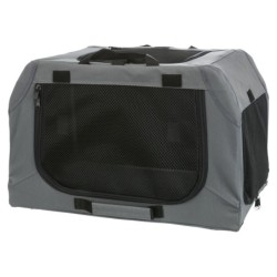 Easy Soft Kennel, buda domowa dla psa, szara, XS–S: 50 × 33 × 36 cm