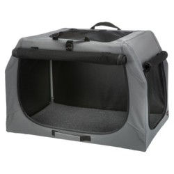 Easy Soft Kennel, buda domowa dla psa, szara, S–M: 71 × 49 × 51 cm