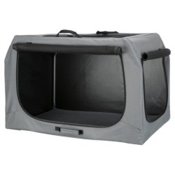 Easy Soft Kennel, buda domowa dla psa, szara, M–L: 95 × 63 × 69 cm