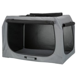 Easy Soft Kennel, buda domowa dla psa, szara, M–L: 95 × 63 × 69 cm