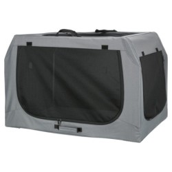 Easy Soft Kennel, buda domowa dla psa, szara, M–L: 95 × 63 × 69 cm