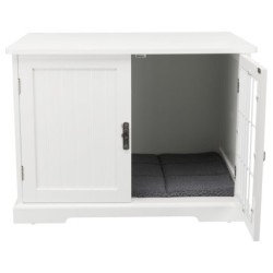 Buda domowa dla psów i kotów, M: 73 × 53 × 53 cm, biała