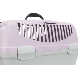 Box transportowy Capri 1, XS, 32 × 31 × 48 cm, jasnoszary/liliowy, do 6 kg