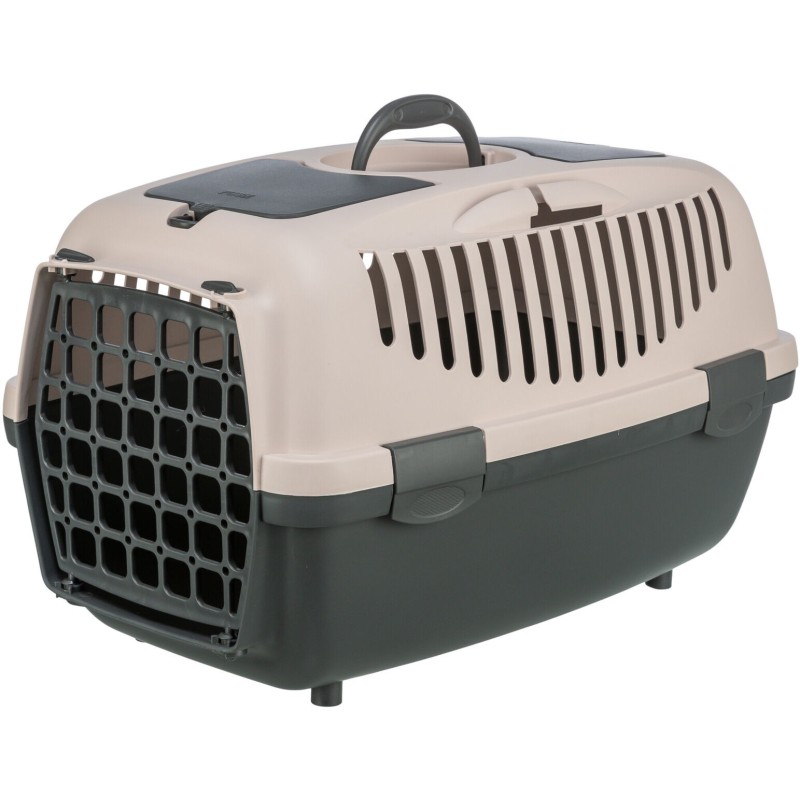 Box transportowy Capri 2, xs-s, 37 × 34 × 55 cm, ciemnoszary/różowy, do 8kg