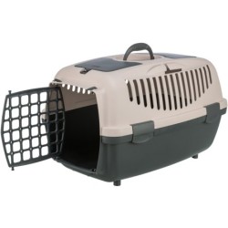 Box transportowy Capri 2, xs-s, 37 × 34 × 55 cm, ciemnoszary/różowy, do 8kg